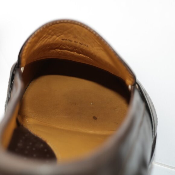 Cole Haan Mens Douglas Penny Loafer Size 13 M Brown Leather Slip On Dress Shoe